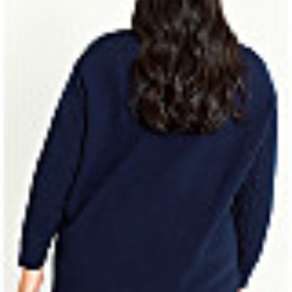 EVANS Serendipity Cable Knit Sweater - Navy Pull Over - Picture 2 of 3